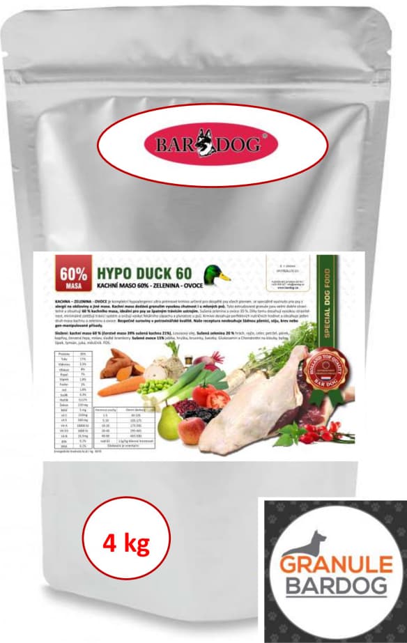 Bardog Hypoalergenní Duck 60 30/17