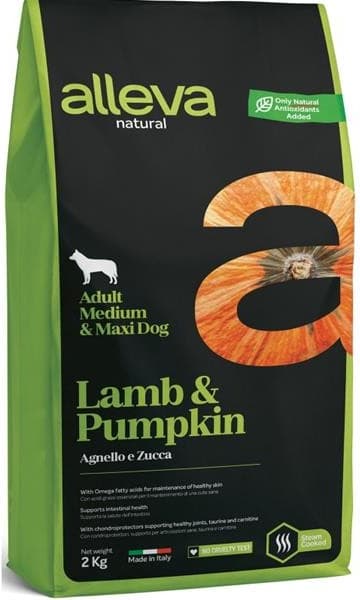 Alleva Natural Adult Medium / Maxi Lamb and Pumpkin