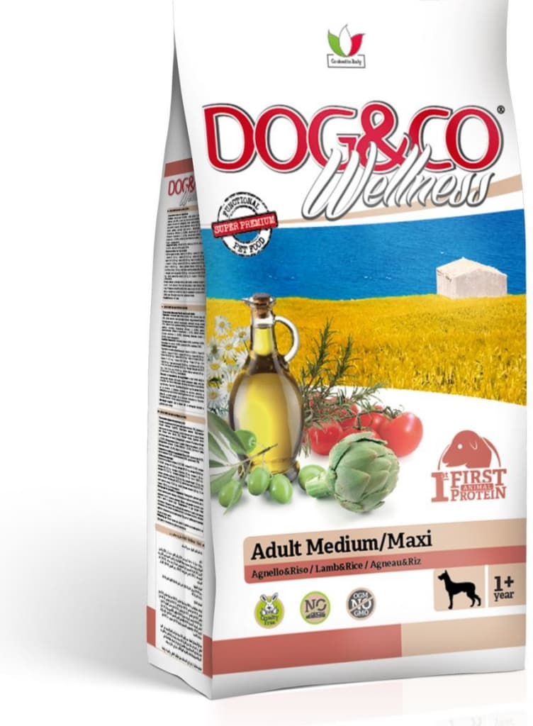 Dog&Co Wellness adult medium/maxi jehněčí s rýží