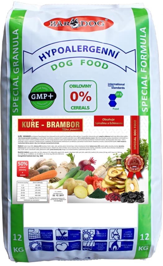 Bardog Ultra Premium Hypoalergenní Kuře & Brambor