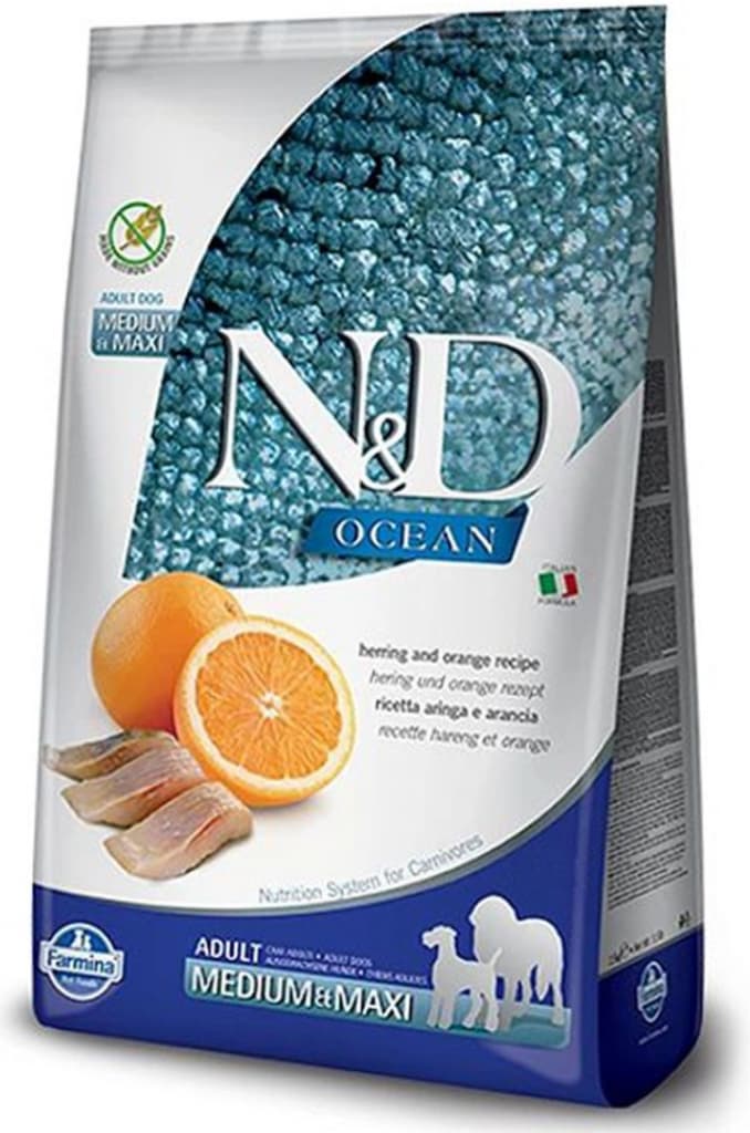 N&D Ocean Low Grain Adult Medium & Maxi Codfish & Orange