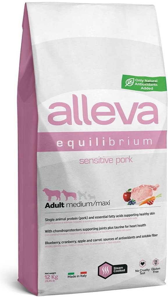 Alleva Equilibrium Sensitive Adult Medium / Maxi Pork