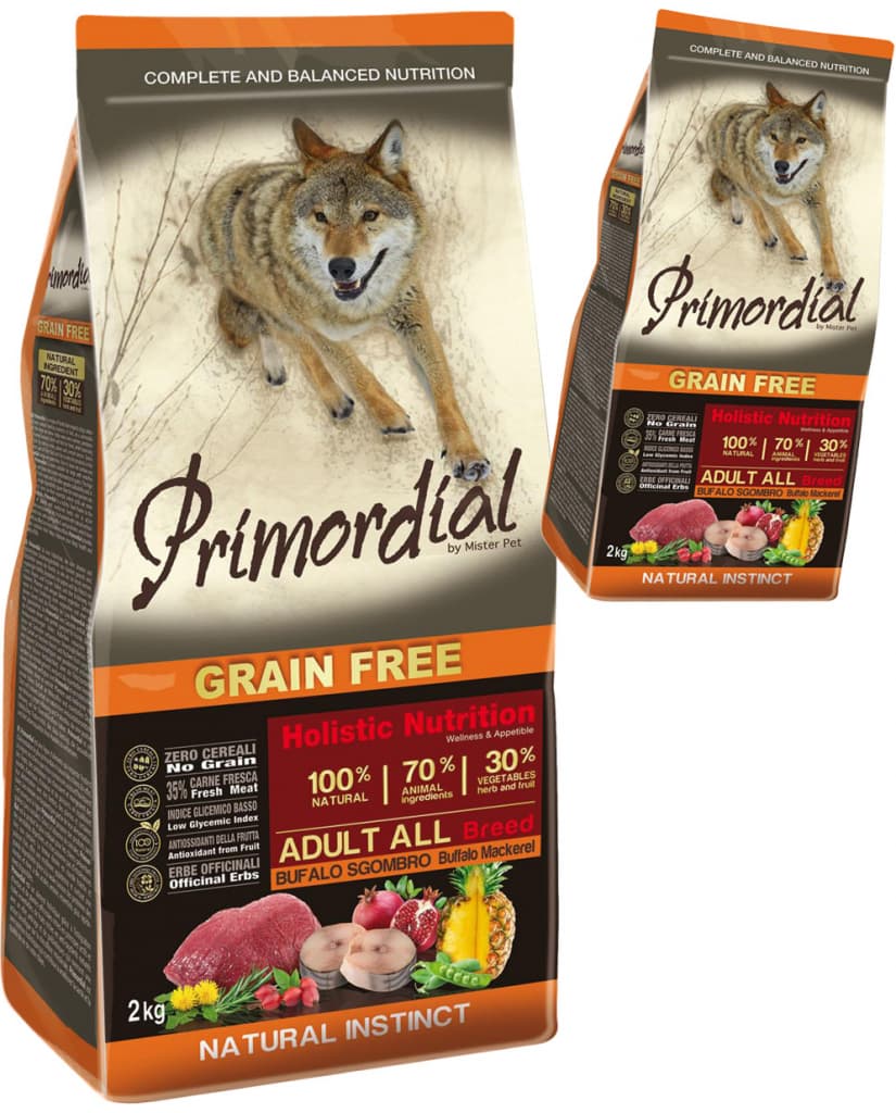 Primordial Grain Free Adult Buffalo & Mackerel