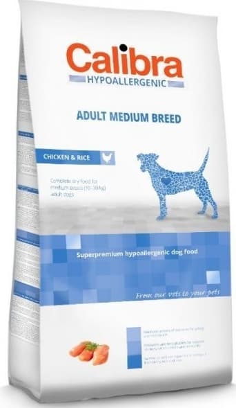 Calibra Hypoallergenic Adult Medium Breed / Chicken & Rice