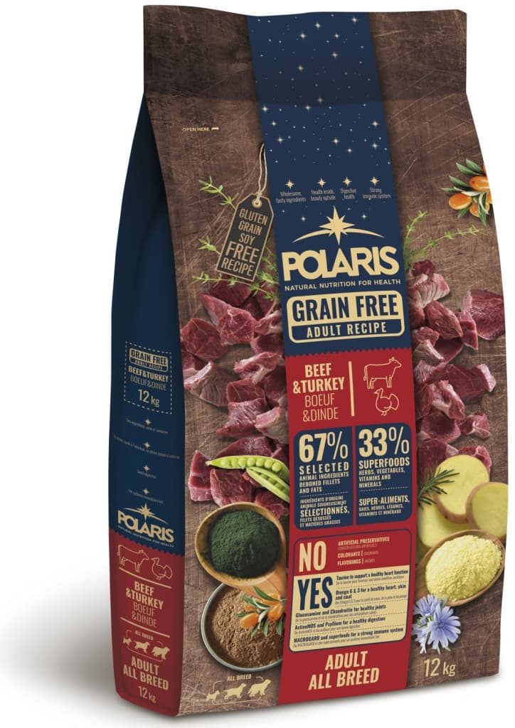 Polaris Grain Free Adult s hovězím a krůtím