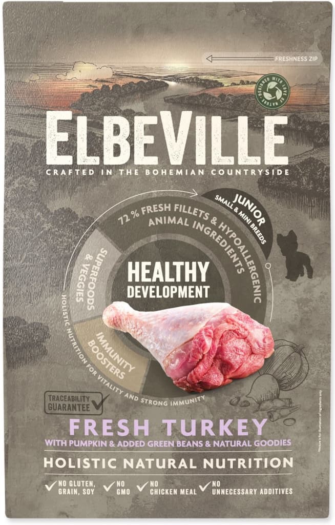 Elbeville Puppy and Junior Mini Fresh Turkey Healthy Development