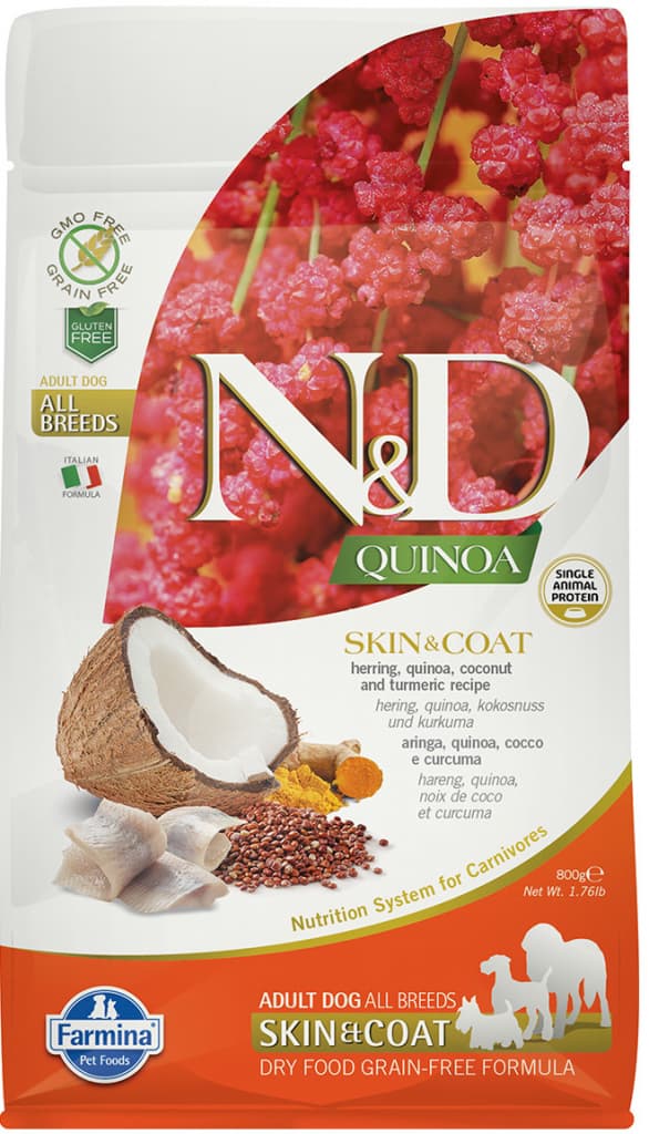 N&D Quinoa Grain Free Skin & Coat Herring & Coconut