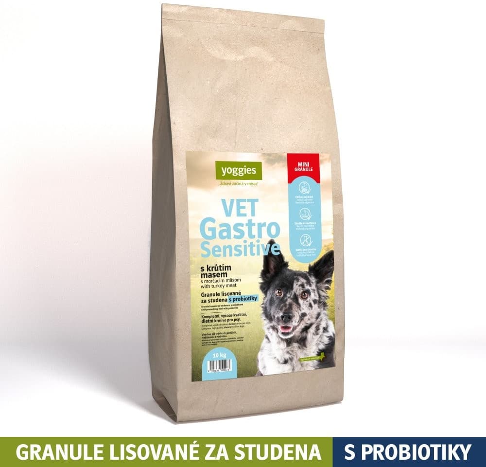 Yoggies VET Gastro Sensitive s krůtím masem mini