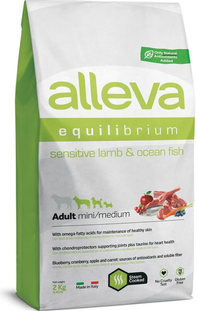 Alleva Equilibrium Sensitive Adult Mini & Medium Lamb and Ocean Fish