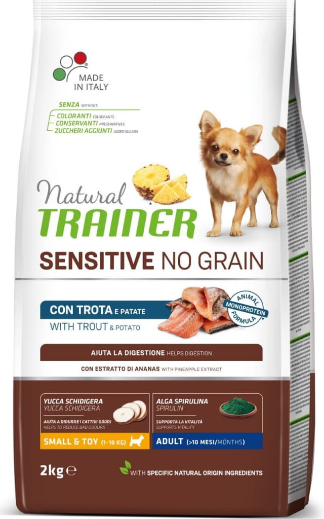 Trainer Natural Sensitive NO GRAIN MINI pstruh