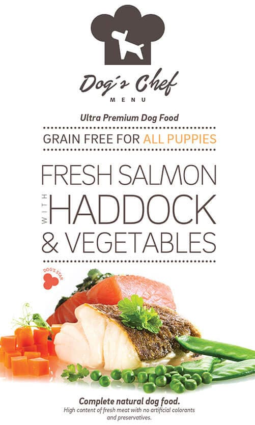 Dog's Chef Fresh Salmon with Haddock & Vegetables for ALL PUPPIES