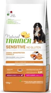 Trainer Natural Sensitive No Gluten Puppy & Junior M/M losos