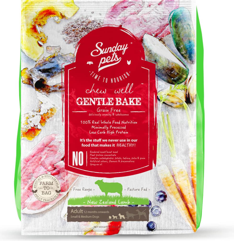 Sunday Pets Gentle Baked Grain Free Lamb Adult Small & Medium