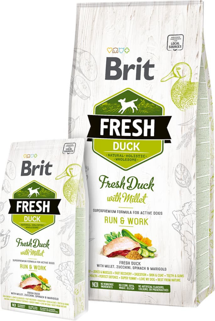 Brit Fresh Duck with Millet Active Run & Work