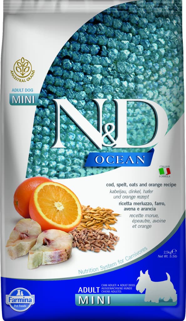 N&D Ocean Low Grain Adult Mini Codfish & Orange