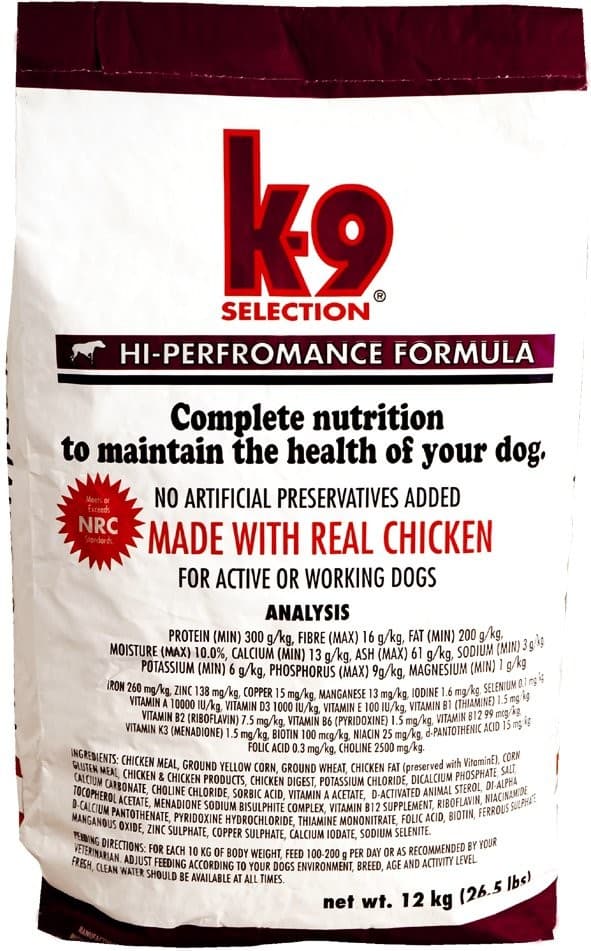 K-9 Selection HI-Performance