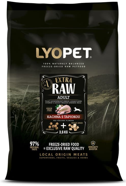 Lyopet RAW kachna bezobilné