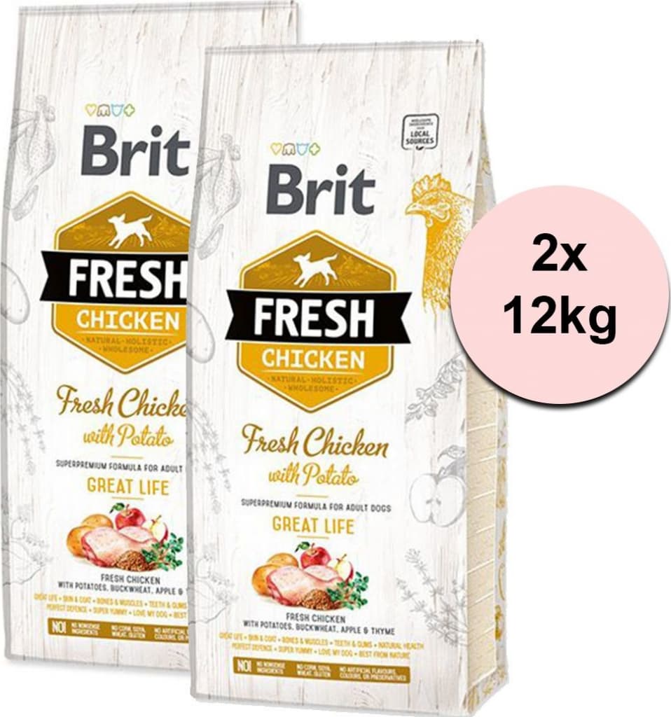 Brit Fresh Chicken & Potato Adult Great Life