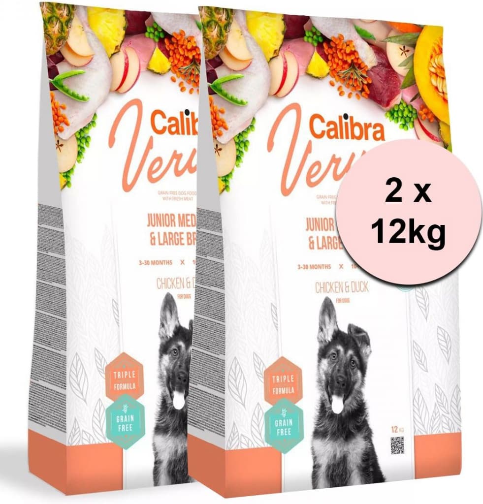 Calibra Verve Verve Junior Medium & Large Chicken & Duck