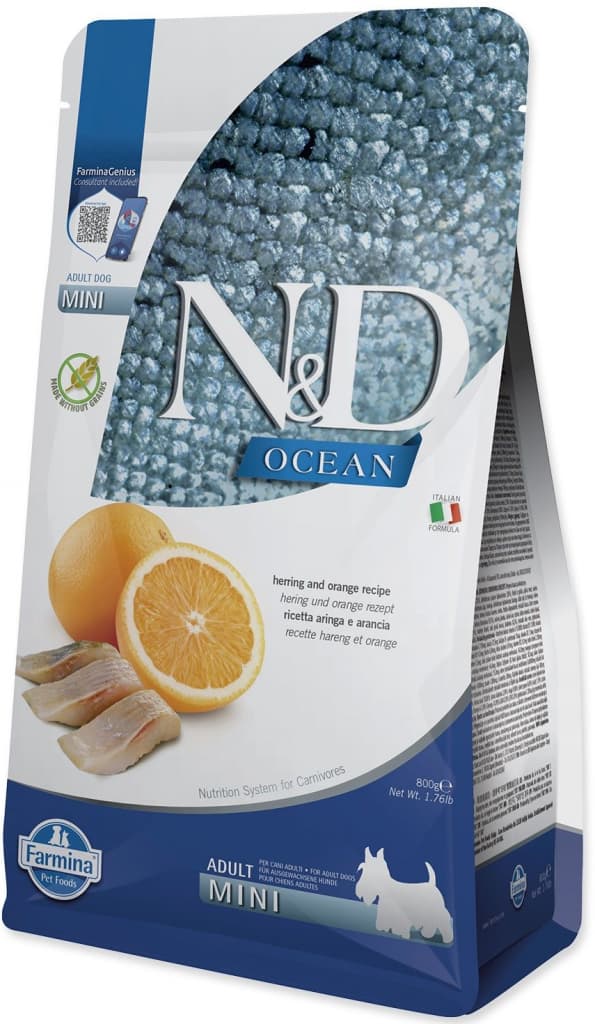 N&D Ocean Grain Free Adult Mini Herring & Orange