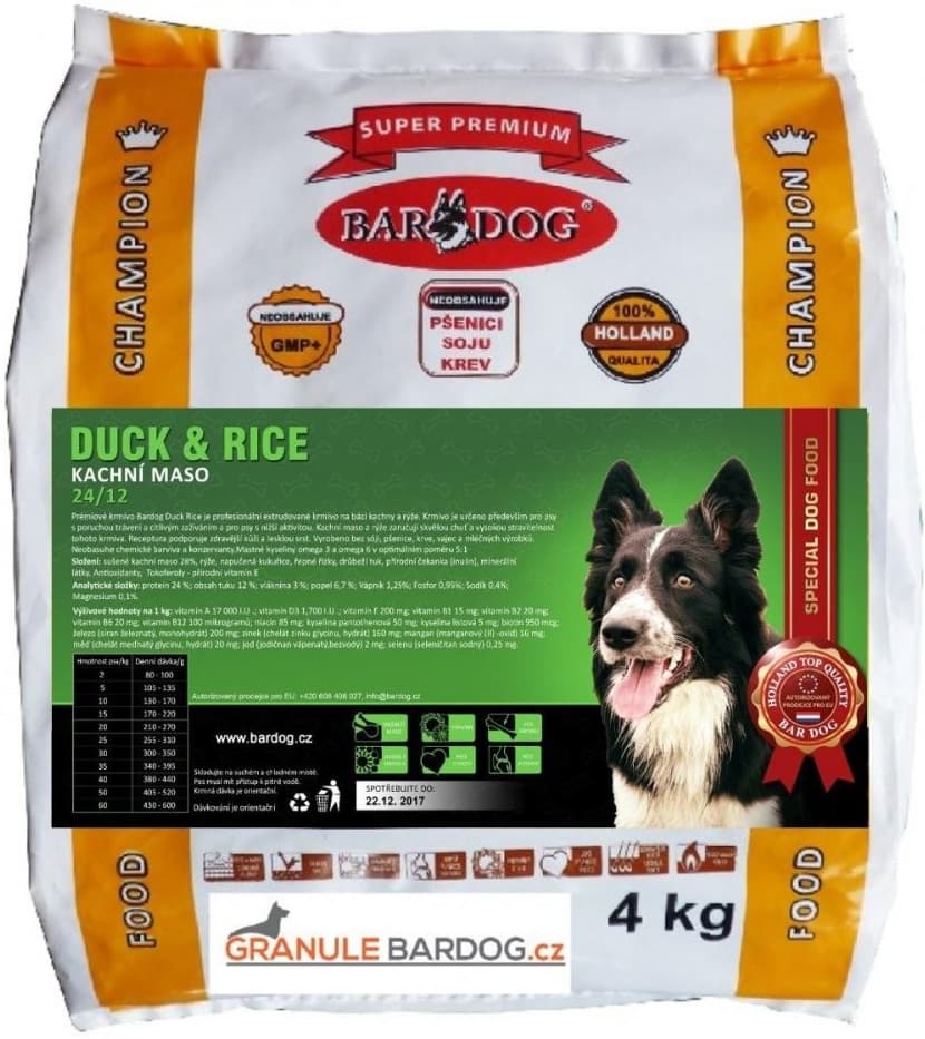 Bardog Super Premium Duck & Rice 24/12