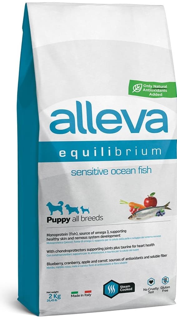 Alleva Equilibrium Sensitive Puppy All Breeds Ocean Fish