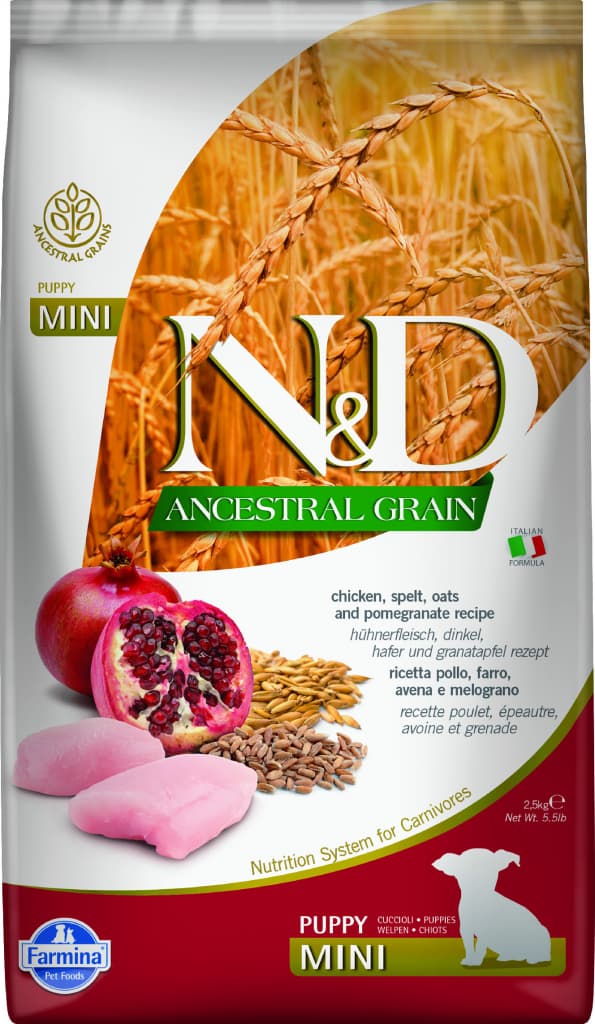 N&D Ancestral Grain Low Grain Light Adult Mini & Medium Chicken & Pomegranate