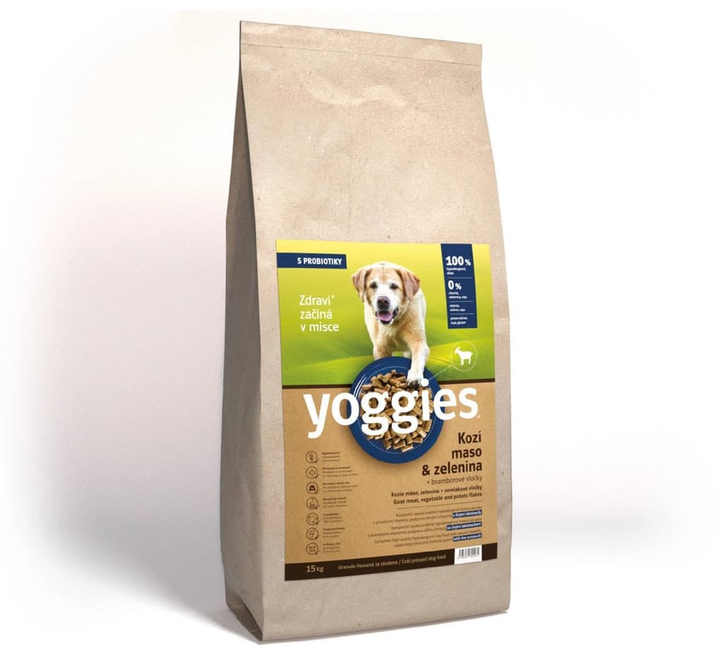 Yoggies Original hypoalergenní Kozí maso & zelenina