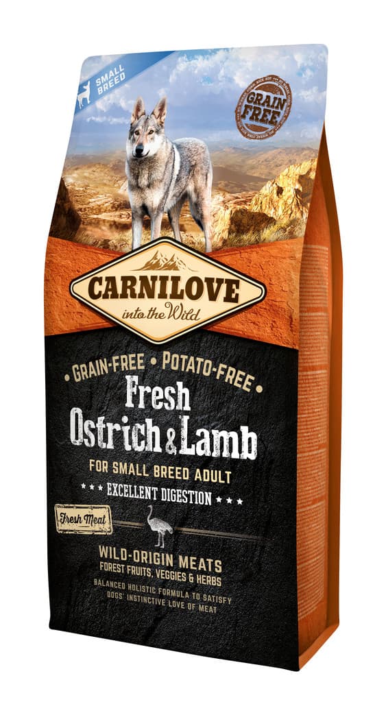 Carnilove Fresh Ostrich & Lamb Grain Free Adult Small