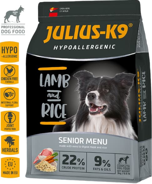 Julius K9 SENIOR/LIGHT Hypoallergenic JAHŇA A RÝŽE