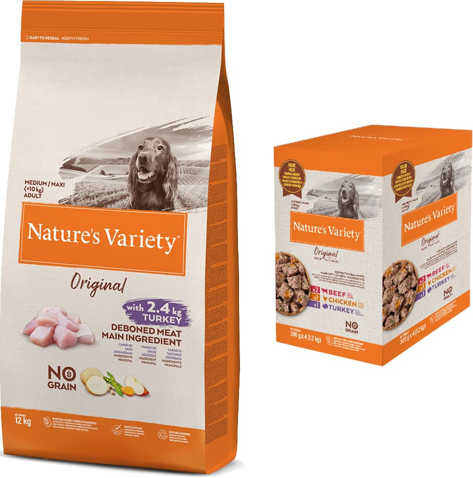 Nature's Variety Original No Grain Medium Adult Turkey