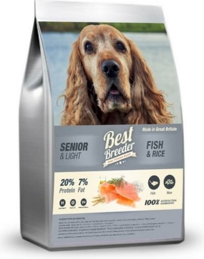 Best Breeder Original Senior & Light Fish & Rice