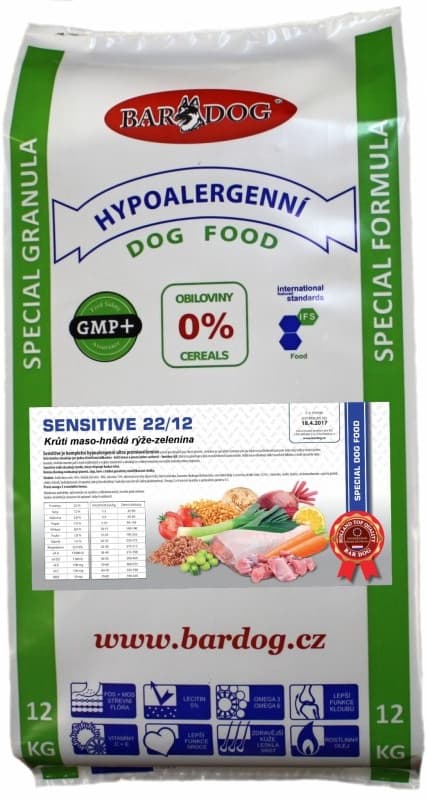 Bardog Hypoalergenní Sensitive 22/12