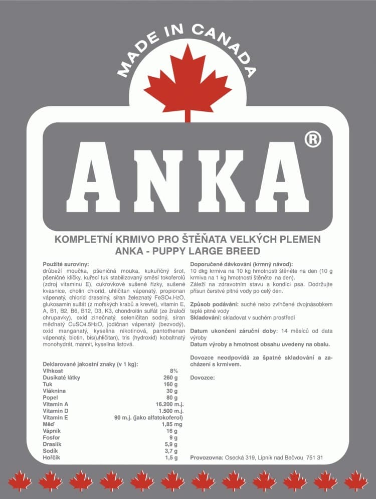 Anka Puppy Large Breed