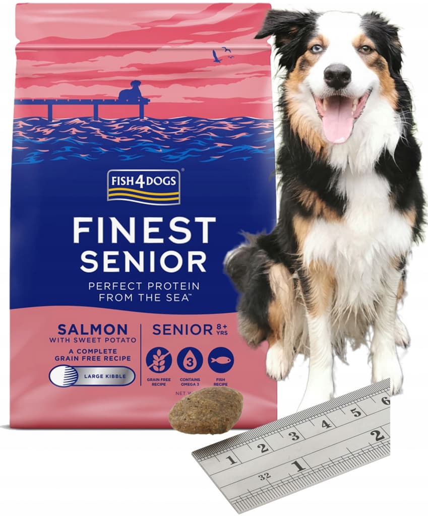 FISH4DOGS Finest Salmon with Potato Senior Large