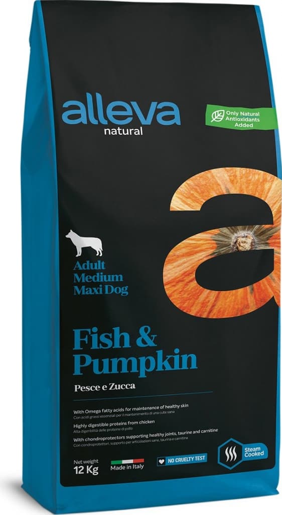 Alleva Natural Adult Medium / Maxi Fish and Pumpkin