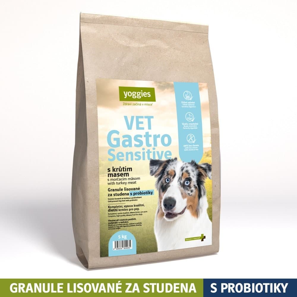 Yoggies VET Gastro Sensitive s krůtím masem