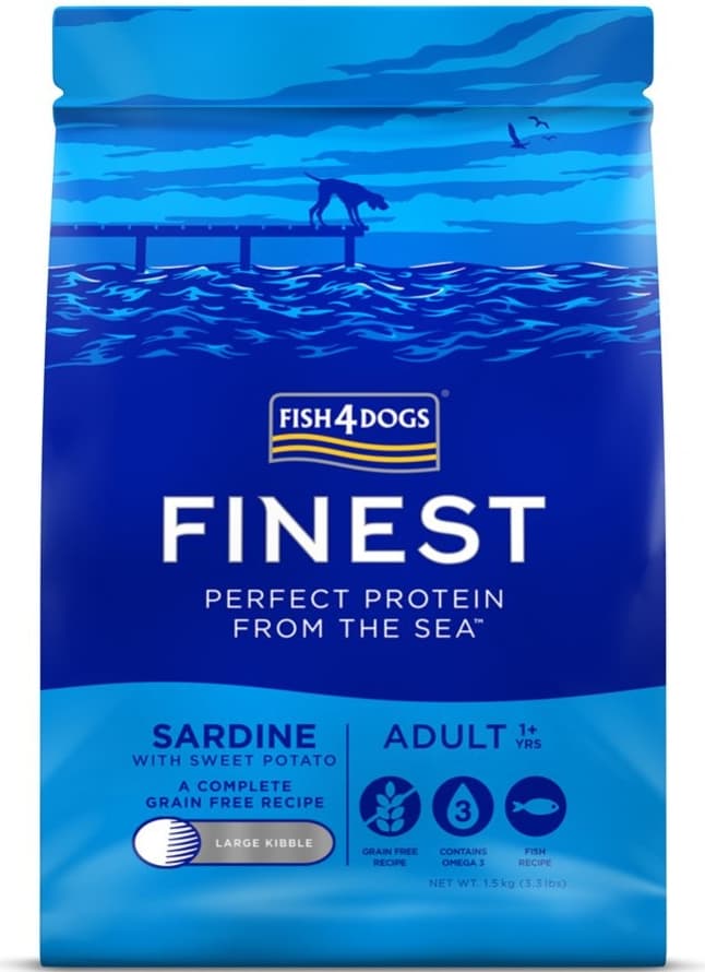 FISH4DOGS Finest Sardine with Sweet Potato Adult Large