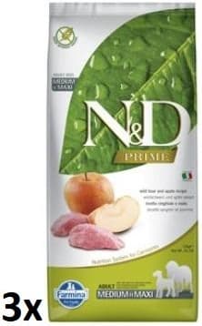 N&D Prime Adult Medium & Maxi Grain Free Wild Boar & Apple