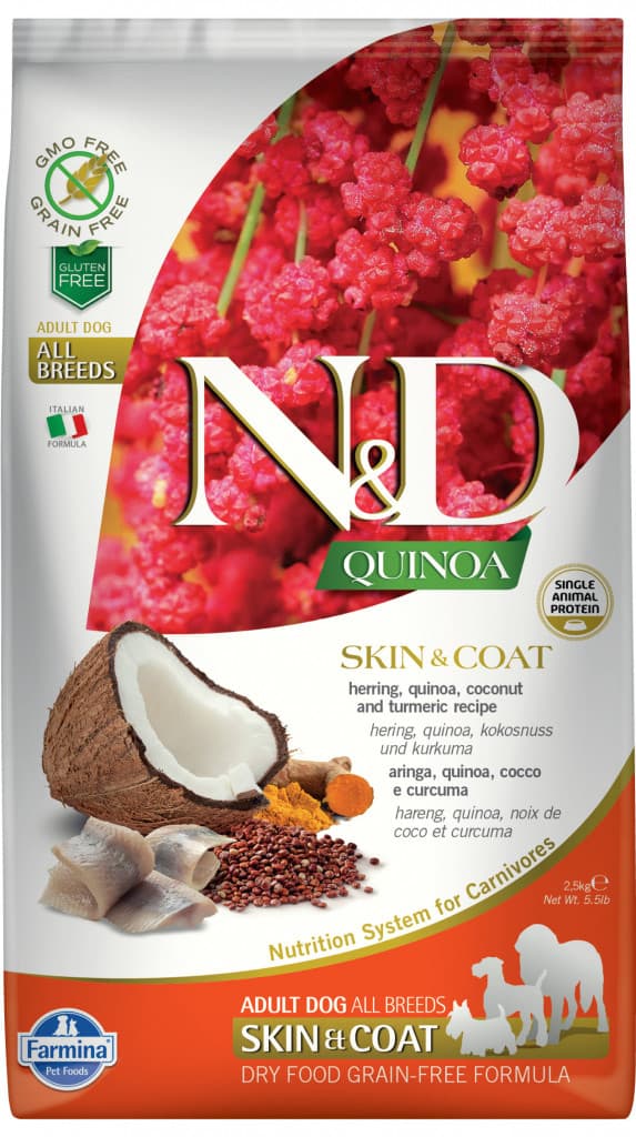 N&D Quinoa Grain Free Skin & Coat Herring & Coconut