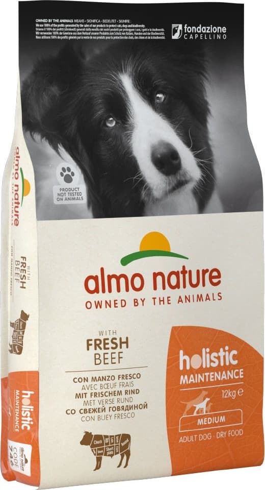 Almo Nature Holistic Adult hovězí s rýží Medium