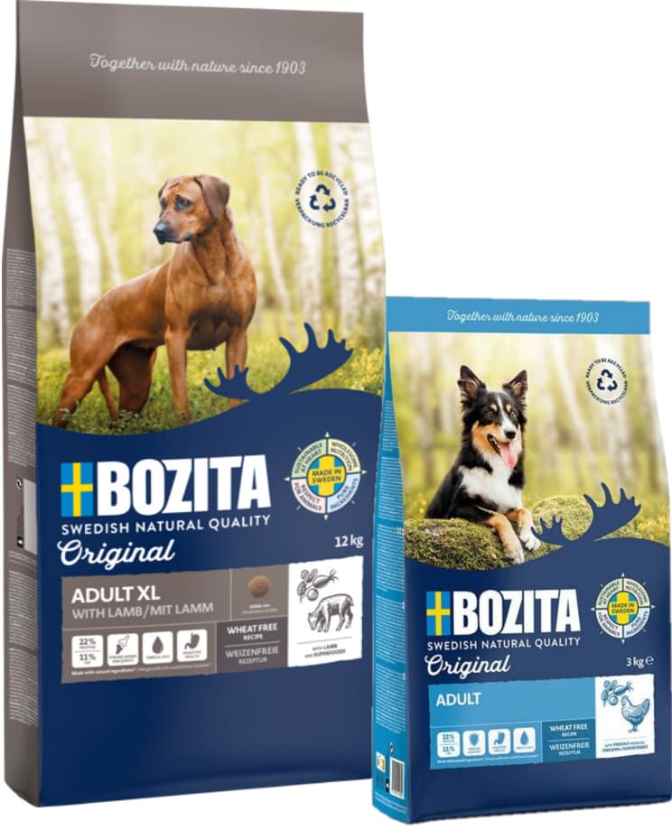 Bozita Original Adult XL s jehněčím bez pšenice
