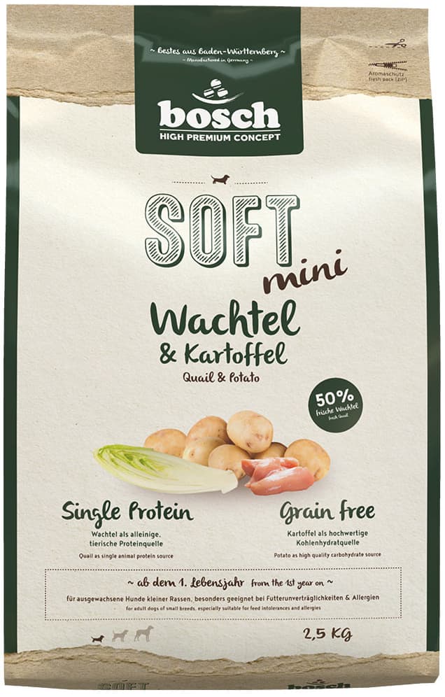 Bosch High Premium Concept Soft Mini Quail & Potato