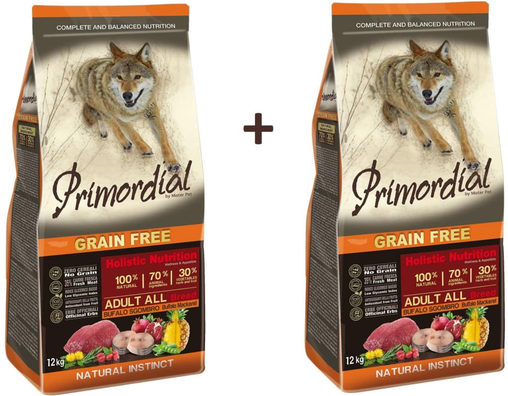 Primordial Grain Free Adult Buffalo & Mackerel