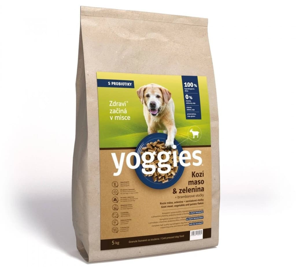 Yoggies Original hypoalergenní Kozí maso & zelenina