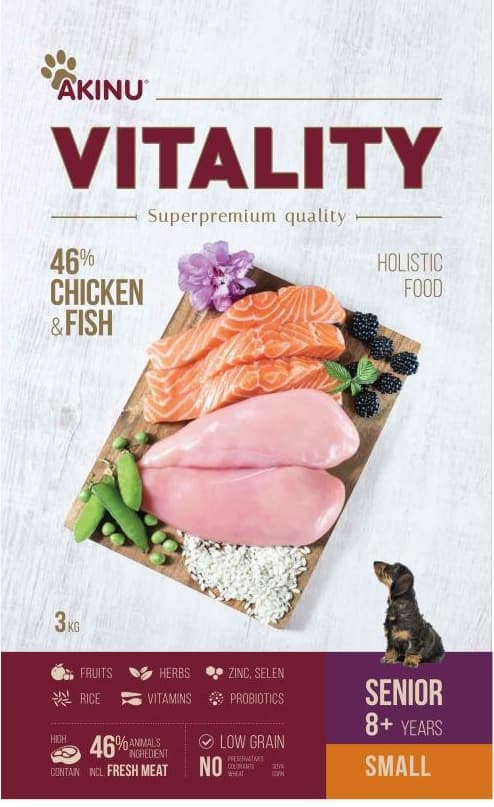 Akinu Vitality Senior Small Chicken & Fish