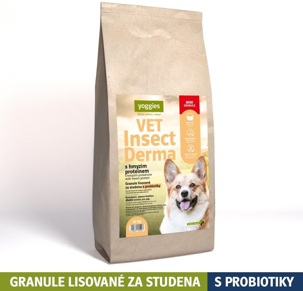 Yoggies VET Insect Derma s hmyzím proteinem mini