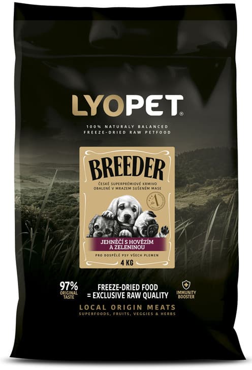 Lyopet Breeder Adult Jehněčí s hovězím a zeleninou
