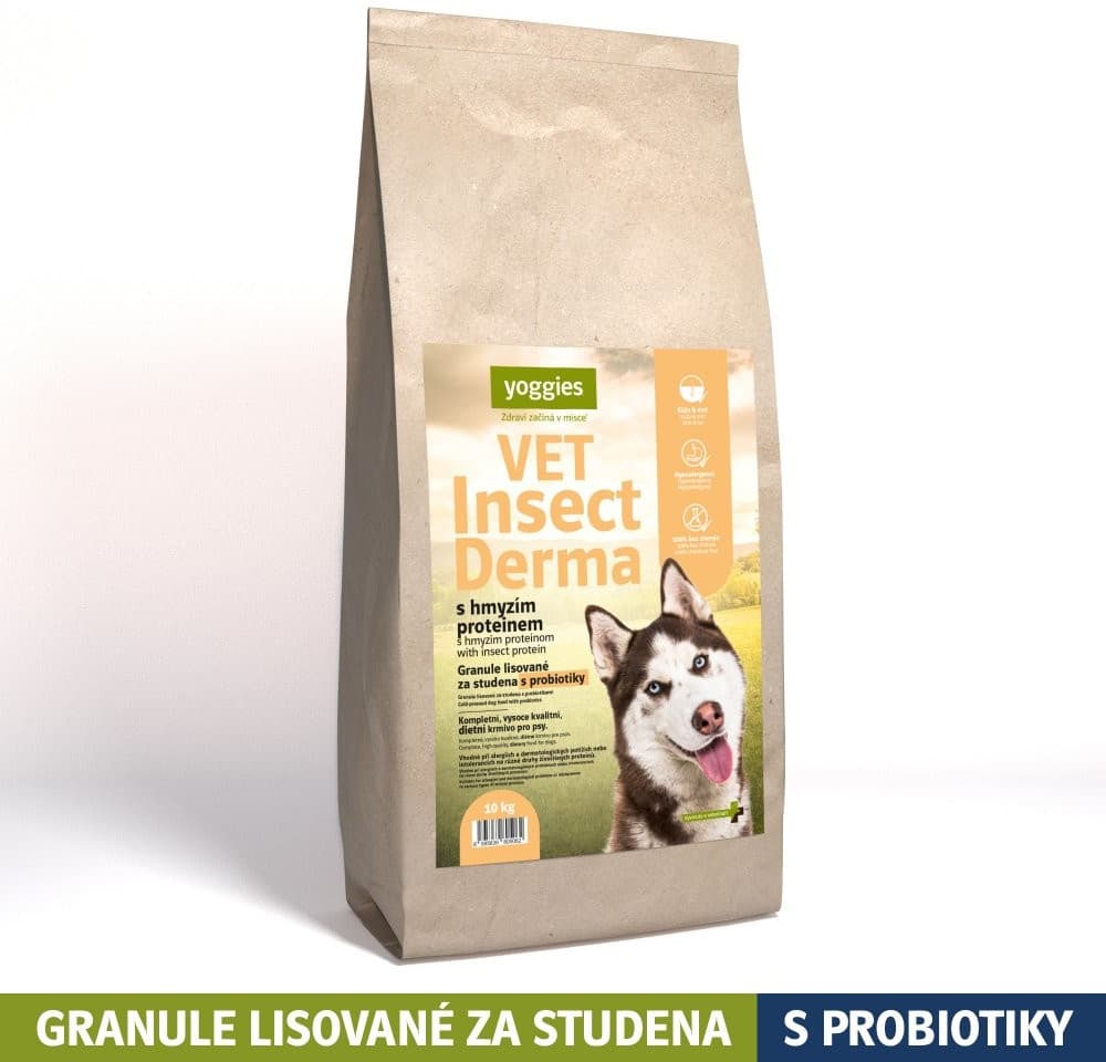 Yoggies VET Insect Derma s hmyzím proteinem