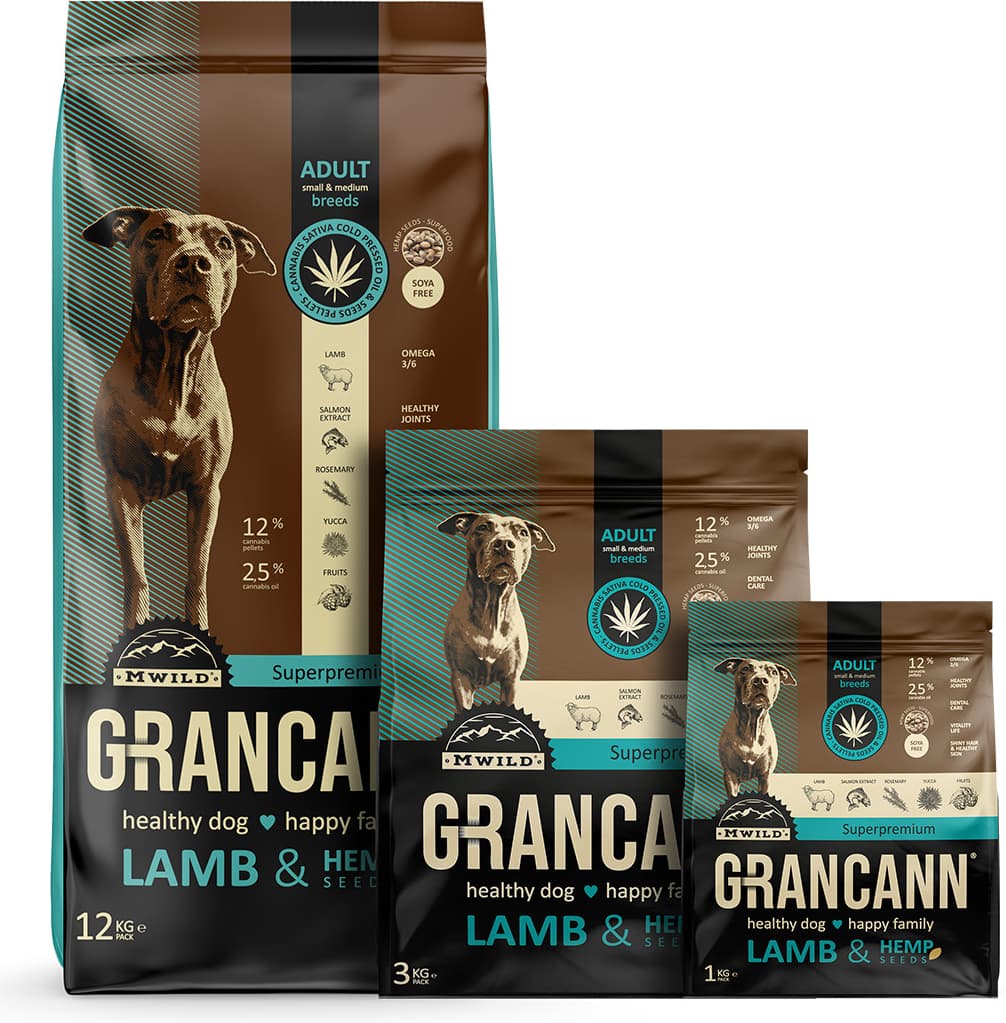 Grancann Lamb & Hemp Seeds Adult Small & Medium Breeds